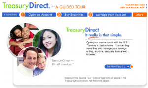 Picture of the TreasuryDirect Guided Tour page